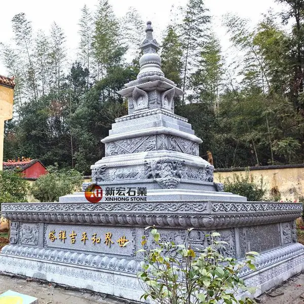 花岗岩石雕和平吉祥塔 惠安雕刻精细工艺