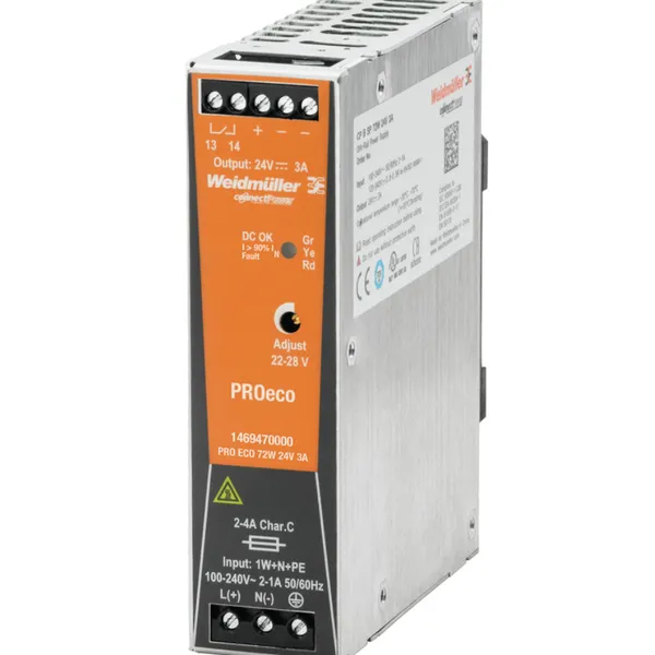 魏德米勒1469490000开关电源PRO ECO 240W 24V 10A