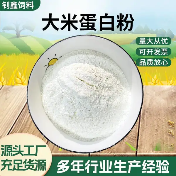 大米蛋白粉饲料级植物性蛋白原料蛋白70畜禽水产宠物饲料添加现货