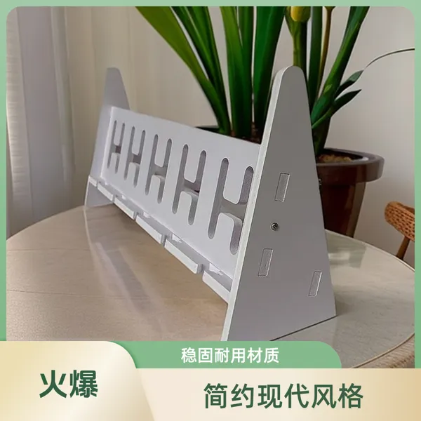 PVC板雕刻加工手机支架背撑多机位充电刷视频摆放桌面架子