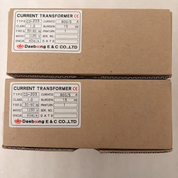 韩国 DAEBOONG 电流互感器 CD-203 穿心式 800/5A CT