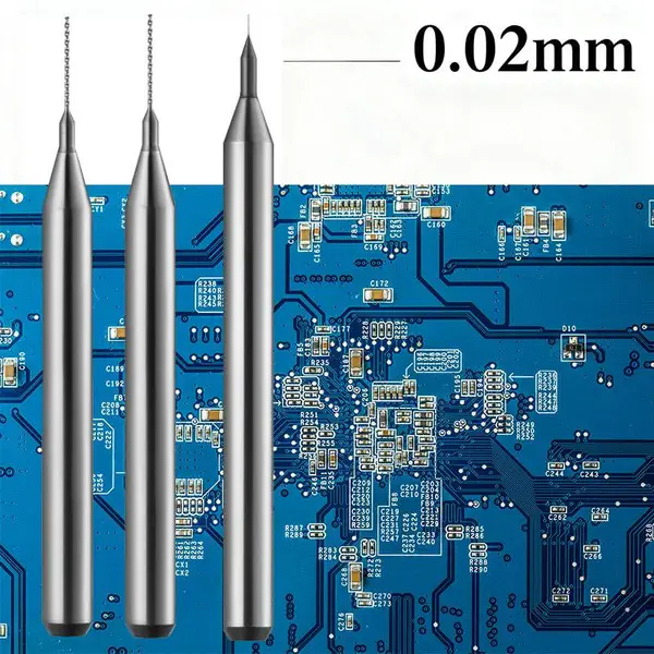 0.02-0.4mm迷你微型钻头 PCB合金钨钢迷你麻花钻 涂层线路板打孔