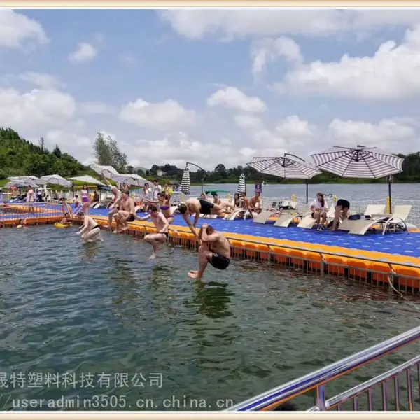 湖泊平台浮筒码头水上钓鱼台浮筒水上舞台浮筒水上工作平台浮码头