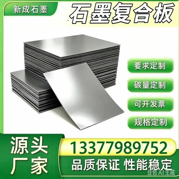 无硫石墨复合板源头厂家定制，冶金烧结炉石墨垫片，炉门抗热震高温隔热板材